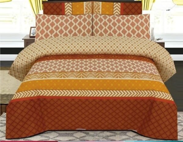 Premium Multi Colours Pure Cotton Printed Bedsheet