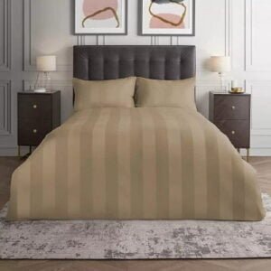 Dusky Brown Vertical Stripes BedSheet