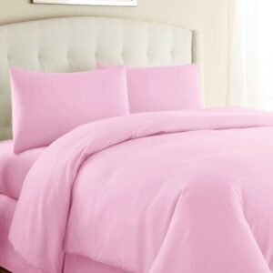 Baby Pink Color Beautiful Plane Bedsheet