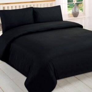 Black Solid Color Beautiful & Rich Plane Bedsheet