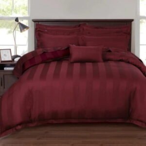 Beautiful Maroon Stripes BedSheet