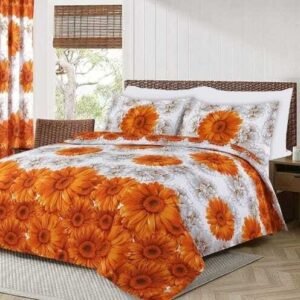 SunFlower Printed Bedsheet (Satin)