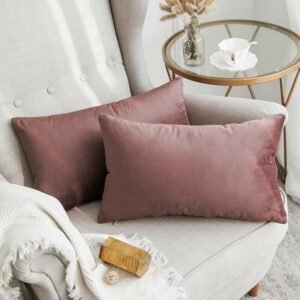 2 Pcs Premium Velvet Pillow Cover - Blush Pink