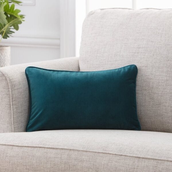 2 Pcs Premium Velvet Pillow Cover - Teal Blue