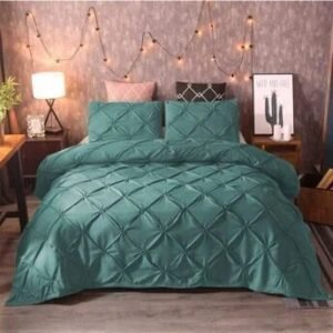 Pintuck Ash Duvet Bed Set (Tale)