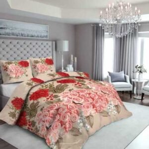 Mix Flowers Satin Printed Bedsheet Set