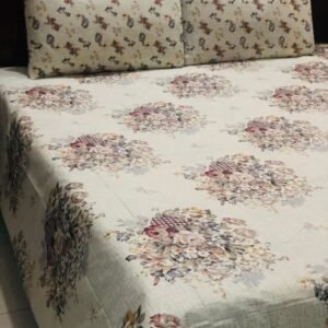 Printed Pure Cotton Bedsheet Set (Bunches)