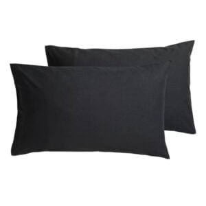 Solid Color Pillow Cover - Black