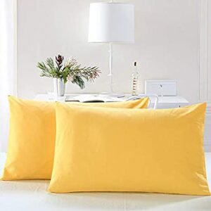 Solid Color Pillow Cover - Yellow