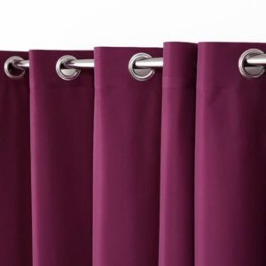 Plain Dyed Cotton Curtain (Dark Purple)