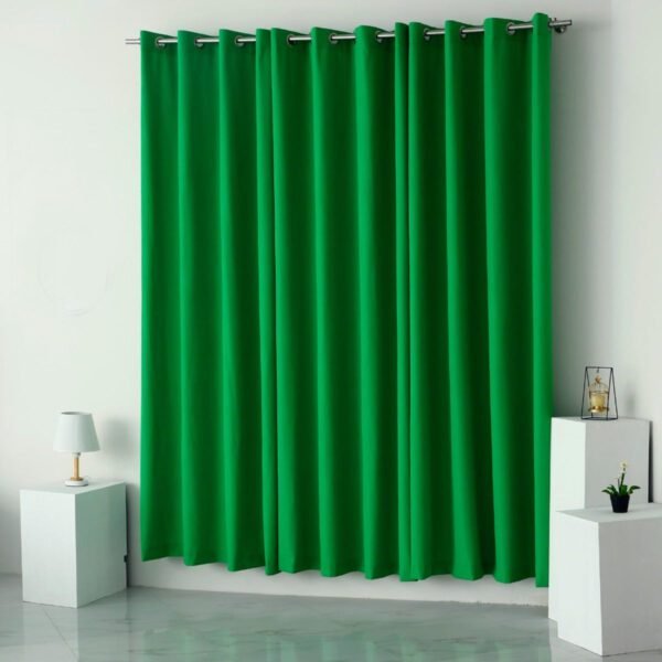 Plain Dyed Cotton Curtain (Green)