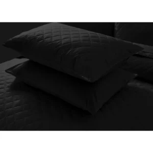 Quilted Bedspread Set – BLACK