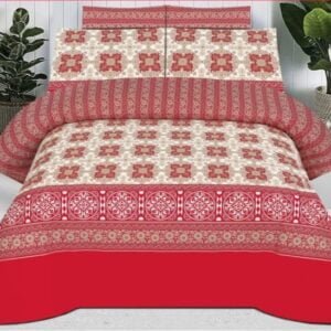 Cotton Printed Bedsheet with Bunches Print