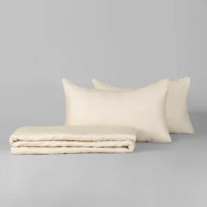 Quilted Bedspread Set – IVORY