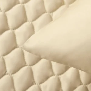 Quilted Bedspread Set - Pale Olive