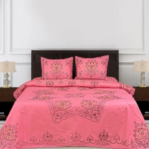 Rosetta Design Cotton Embroidered Bedsheet Set