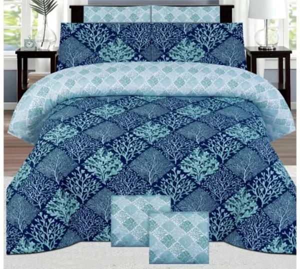 Blue Floral Bed Sheets