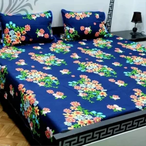 Blue Floral Bedding Set