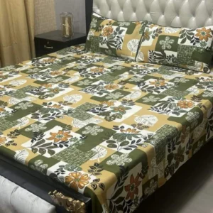 Cotton Printed Bed Sheet Queen Size