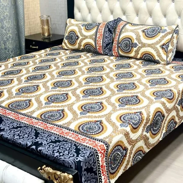 Cotton Printed Flannel Bed Sheet