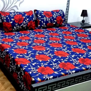 Floral Design Printed Bed sheet