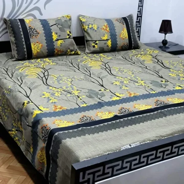 Vintage Design Printed Bedsheet