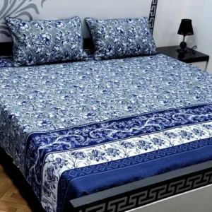 New Bedsheet Design Blue Floral