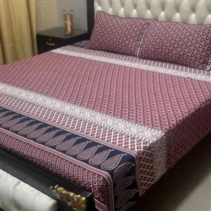 Sindhi Ajrak Design Bed Sheet